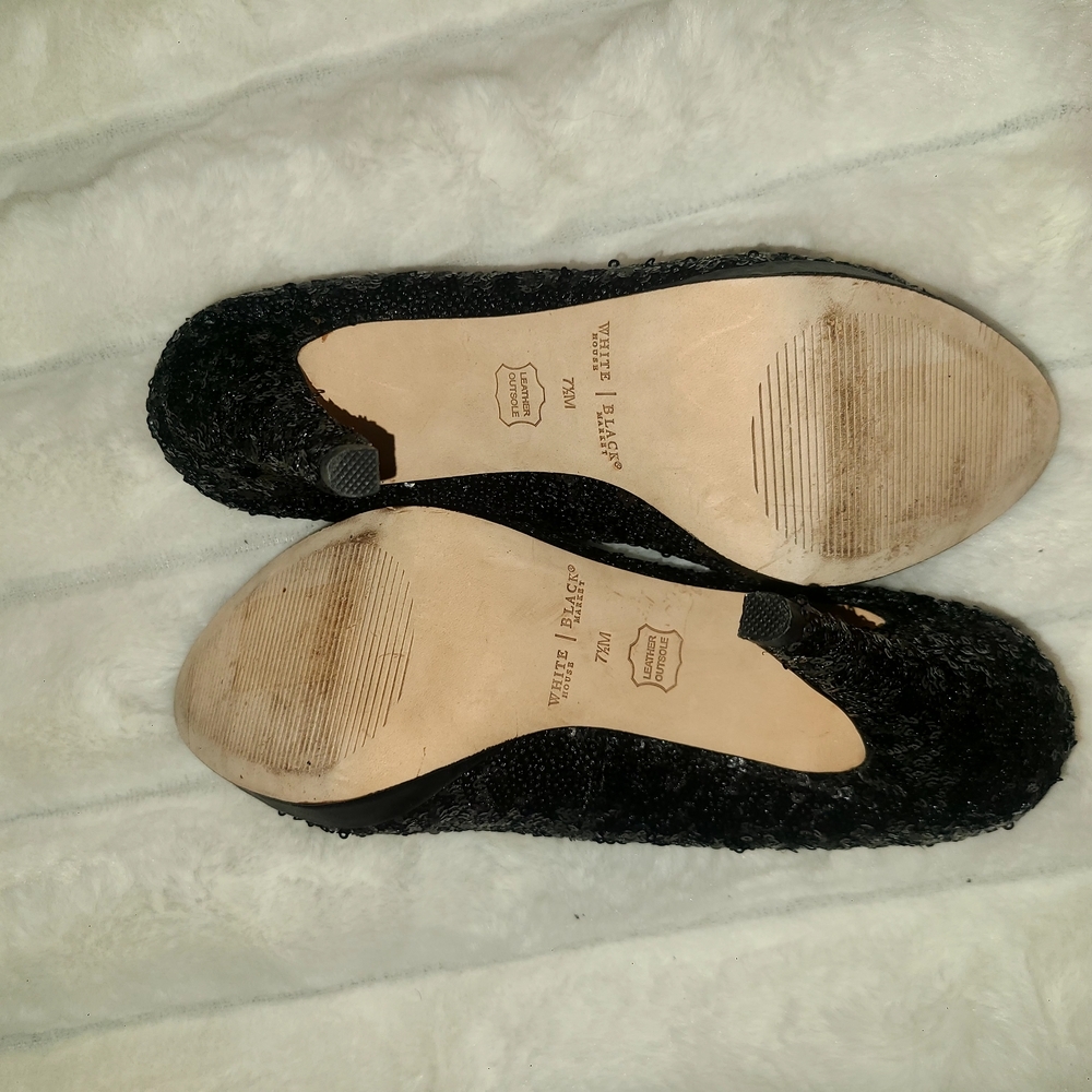 White House Black Market Black Stiletto Platform Heels - Picture 3 of 5